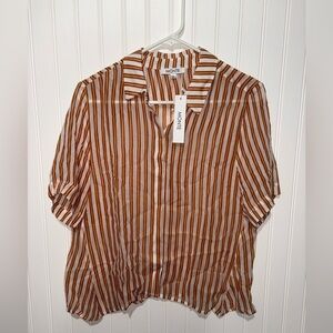 NWT Monte Striped Blouse| Size Medium
